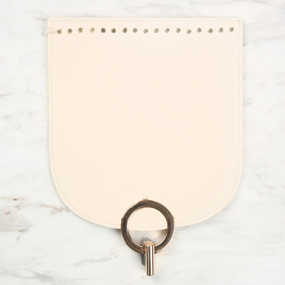 Knitme Dikişli Kilitli Kapak 18x20 cm Krem BA-0068